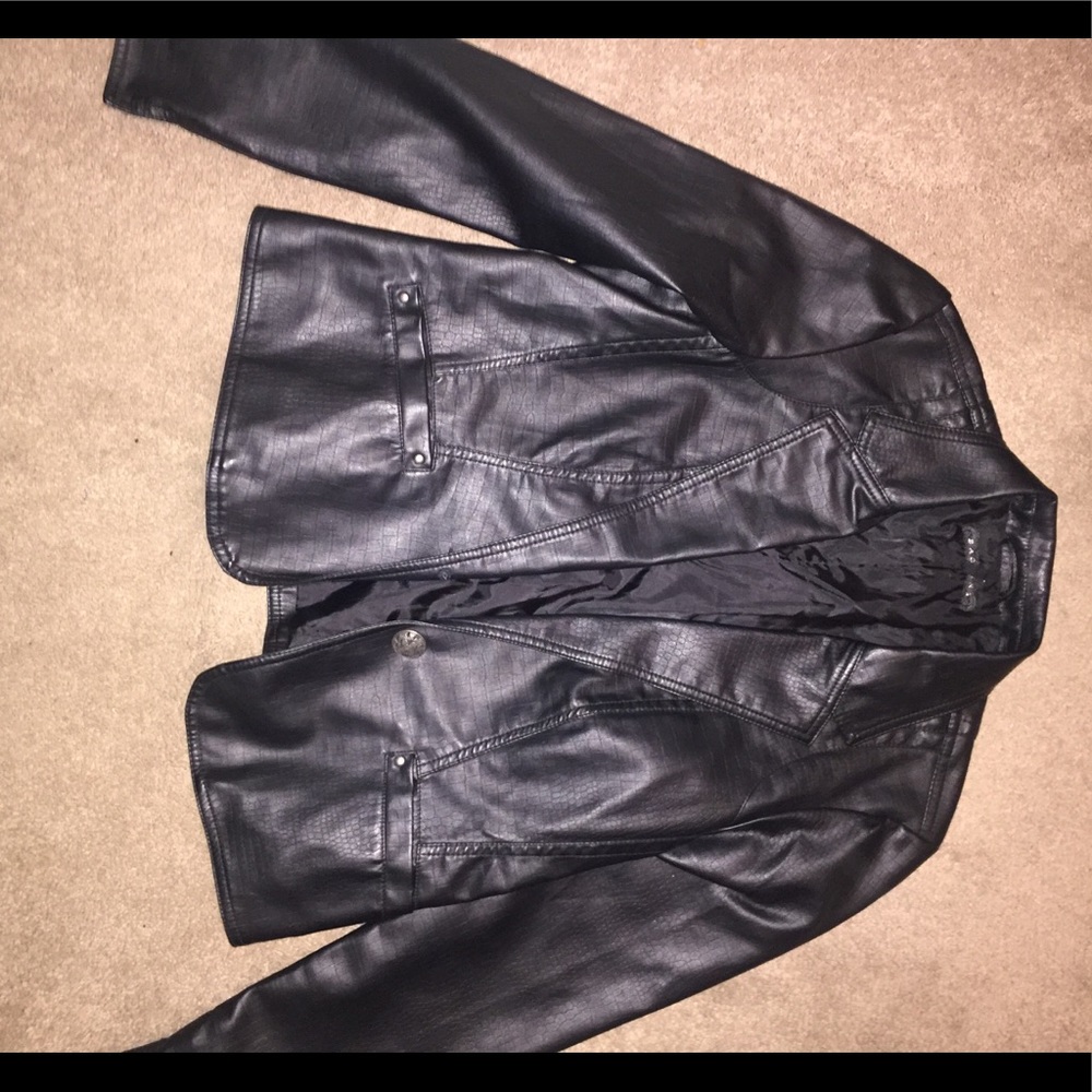 Leather coat